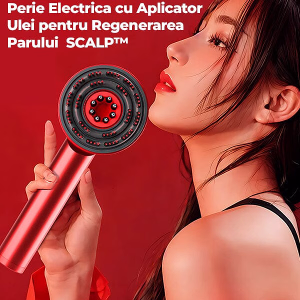 Perie Electrica cu Aplicator Ulei pentru Regenerarea Parului SCALP™