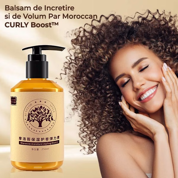 Balsam de Incretire si de Volum Par Moroccan CURLY Boost™