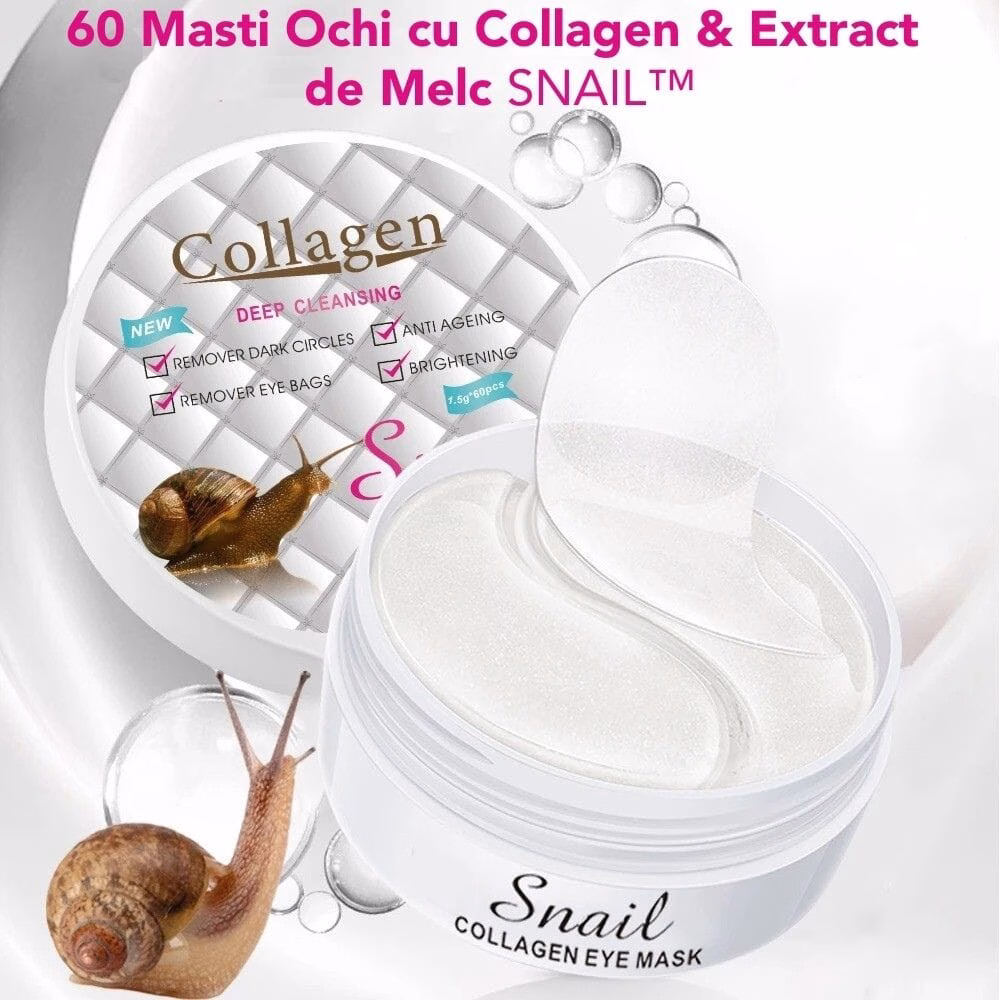 60 Masti Ochi cu Collagen & Extract de Melc SNAIL™