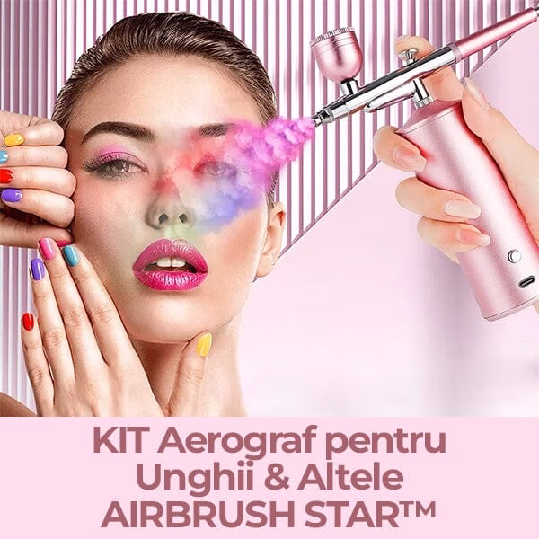 KIT Aerograf pentru Unghii & Altele AIRBRUSH STAR™