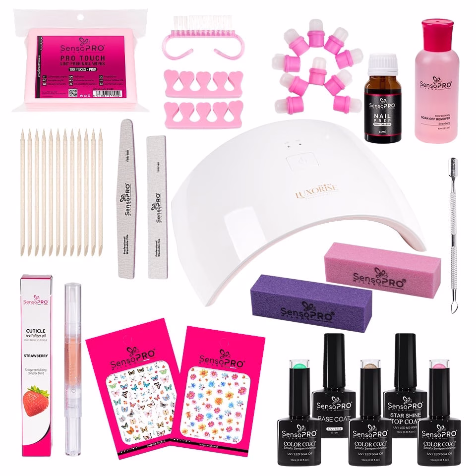 Kit Oja Semipermanenta SensoPRO Milano 10ml cu Lampa UV LED #03